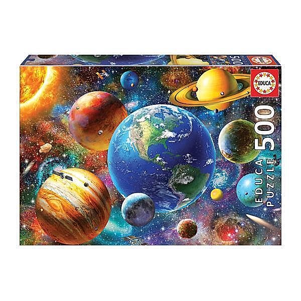 Educa Puzzle, Carletto Deutschland Sonnensystem 500 Teile Puzzle