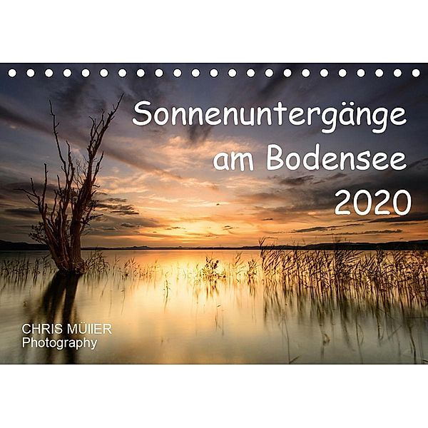 Sonnenuntergänge am BodenseeCH-Version (Tischkalender 2020 DIN A5 quer), Chris Müller