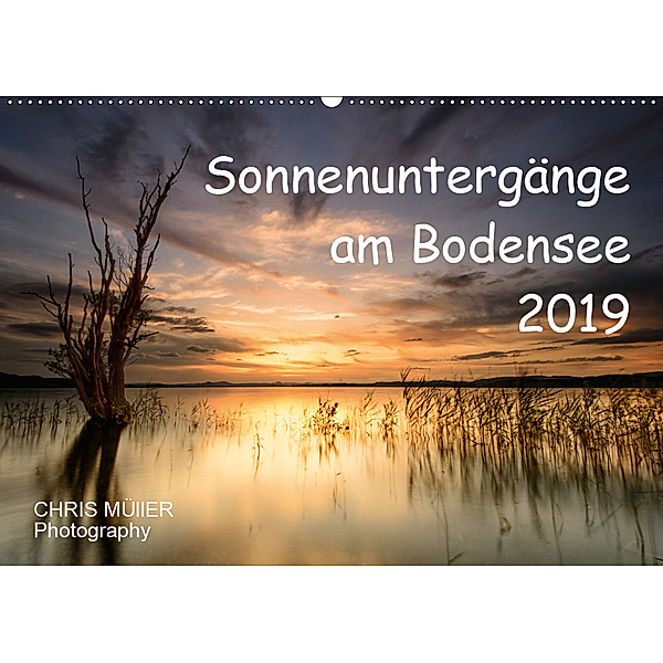 Sonnenuntergänge am BodenseeCH-Version (Wandkalender 2019 DIN A2 quer), Chris Müller