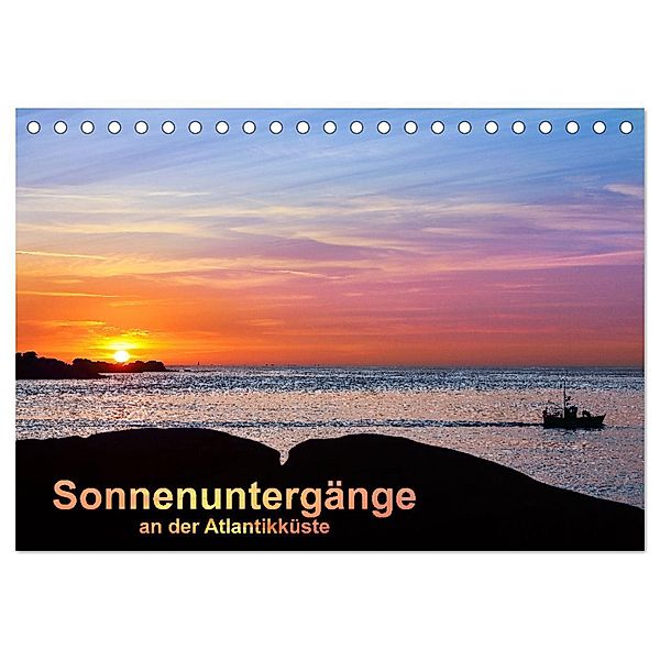Sonnenuntergänge an der Atlantikküste (Tischkalender 2024 DIN A5 quer), CALVENDO Monatskalender, Etienne Benoît