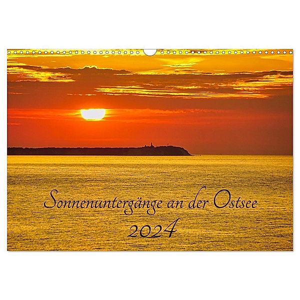 Sonnenuntergänge an der Ostsee (Wandkalender 2024 DIN A3 quer), CALVENDO Monatskalender, Solveig Rogalski