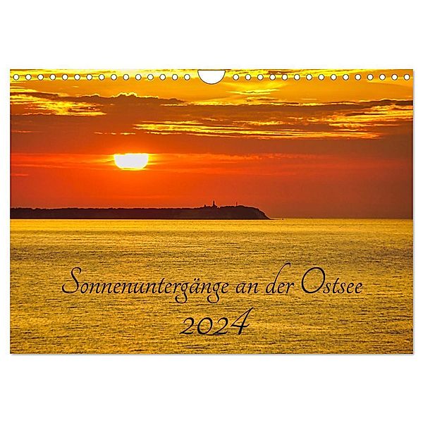 Sonnenuntergänge an der Ostsee (Wandkalender 2024 DIN A4 quer), CALVENDO Monatskalender, Solveig Rogalski