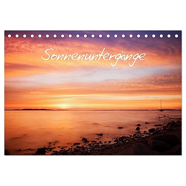 Sonnenuntergänge (Tischkalender 2024 DIN A5 quer), CALVENDO Monatskalender, PapadoXX-Fotografie