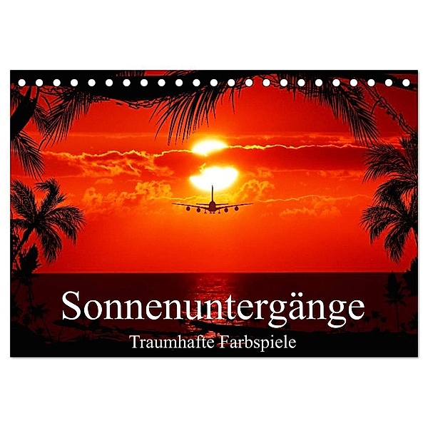 Sonnenuntergänge - Traumhafte Farbspiele (Tischkalender 2024 DIN A5 quer), CALVENDO Monatskalender, Elisabeth Stanzer