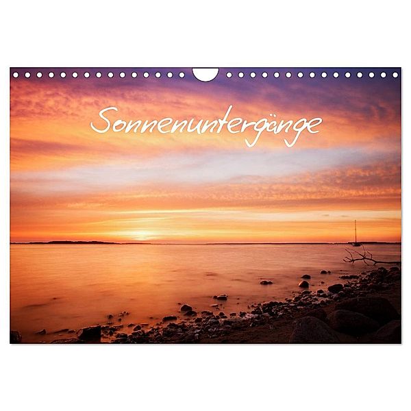 Sonnenuntergänge (Wandkalender 2024 DIN A4 quer), CALVENDO Monatskalender, PapadoXX-Fotografie