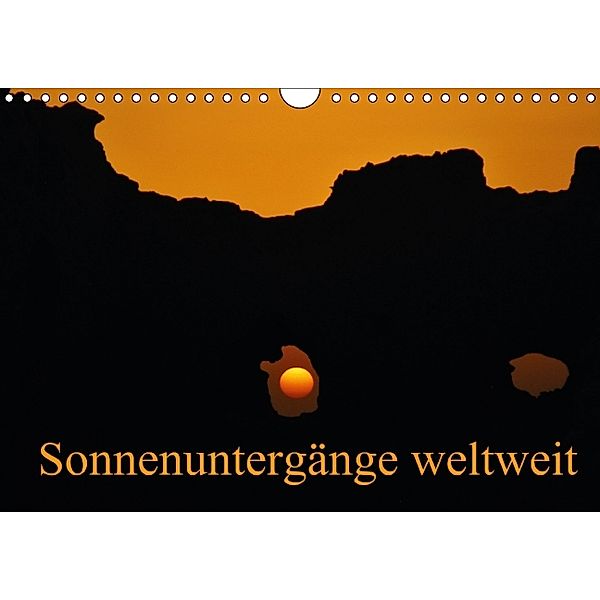 Sonnenuntergänge weltweit (Wandkalender immerwährend DIN A4 quer), Hofmann Wilfried