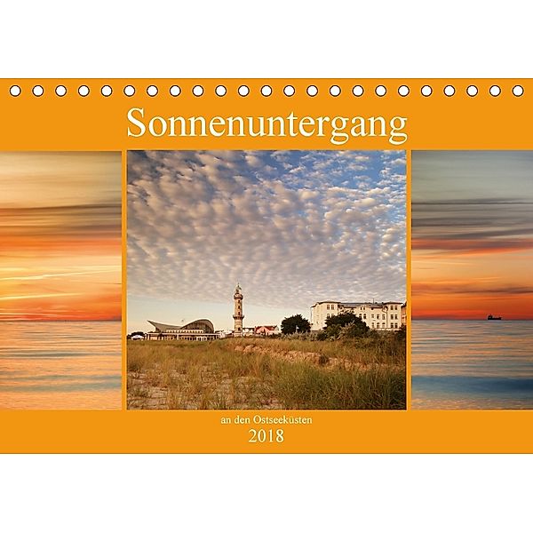 Sonnenuntergang an der Ostsee (Tischkalender 2018 DIN A5 quer), Thomas Deter