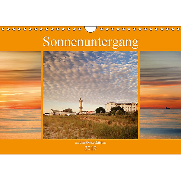 Sonnenuntergang an der Ostsee (Wandkalender 2019 DIN A4 quer), Thomas Deter