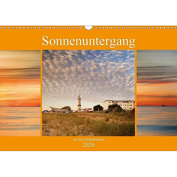 Sonnenuntergang an der Ostsee (Wandkalender 2020 DIN A3 quer), Thomas Deter