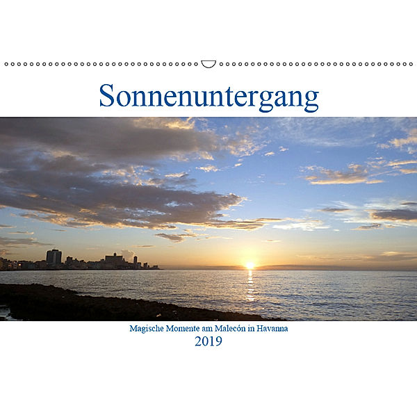 Sonnenuntergang - Magische Momente am Malecón in Havanna (Wandkalender 2019 DIN A2 quer), Henning von Löwis of Menar