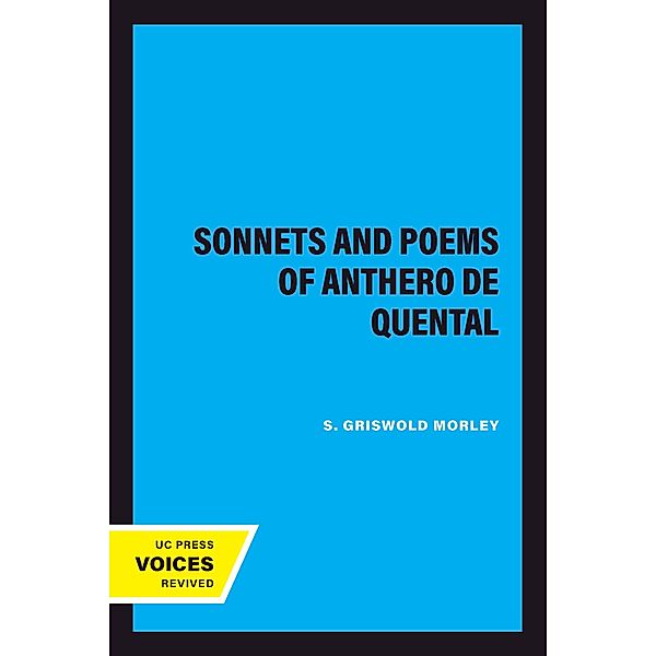 Sonnets and Poems of Anthero de Quental, S. Griswold Morley