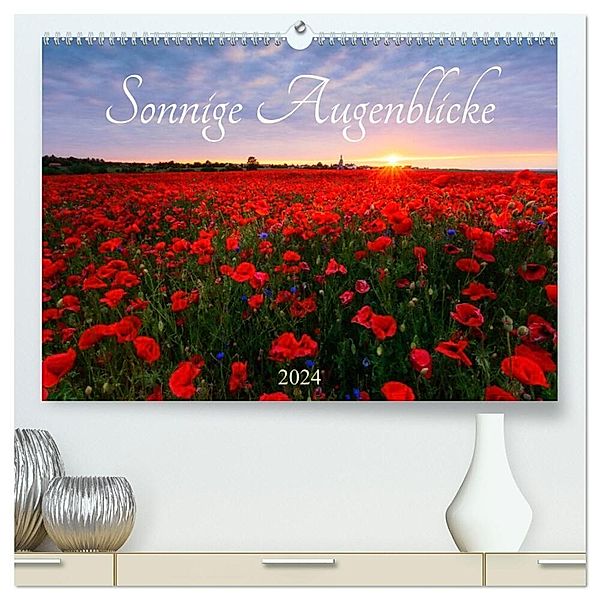 Sonnige Augenblicke (hochwertiger Premium Wandkalender 2024 DIN A2 quer), Kunstdruck in Hochglanz, Daniela Beyer (Moqui)
