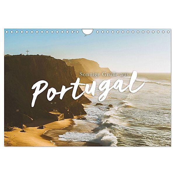 Sonnige Grüße aus Portugal (Wandkalender 2024 DIN A4 quer), CALVENDO Monatskalender, Happy Monkey
