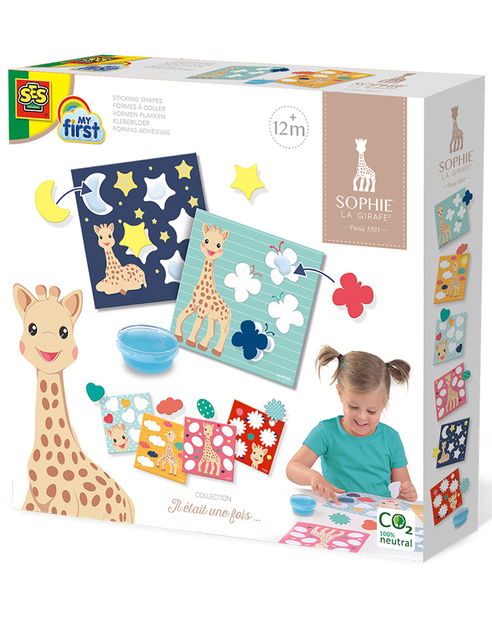 Vulli Sophie La Girafe Birth Set Giraffe mit Stoffbuch und Rassel 010325 