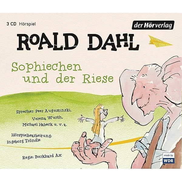 Sophiechen und der Riese,3 Audio-CDs, Roald Dahl