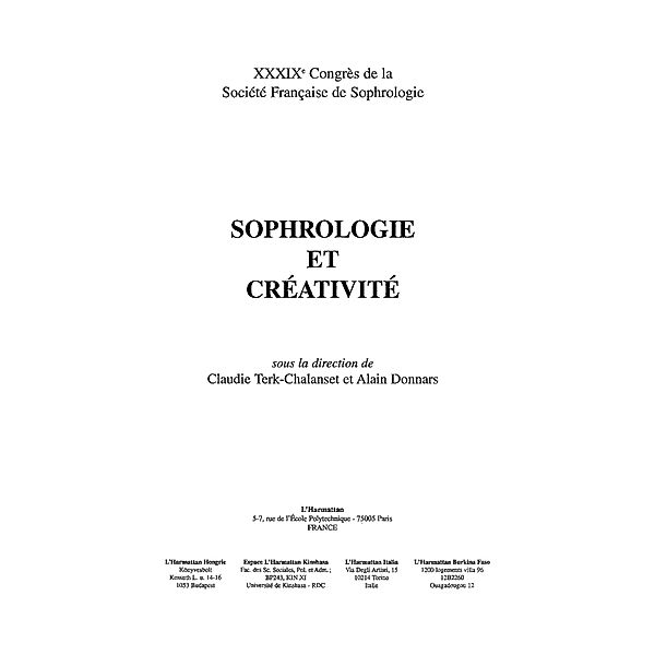 Sophrologie et creativite / Hors-collection, Sandra Huret