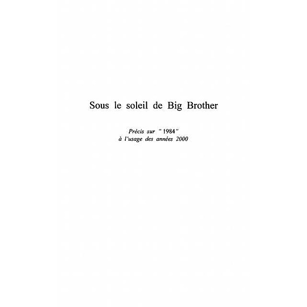 SOUS LE SOLEIL DE BIG BROTHER / Hors-collection, Desiree Park