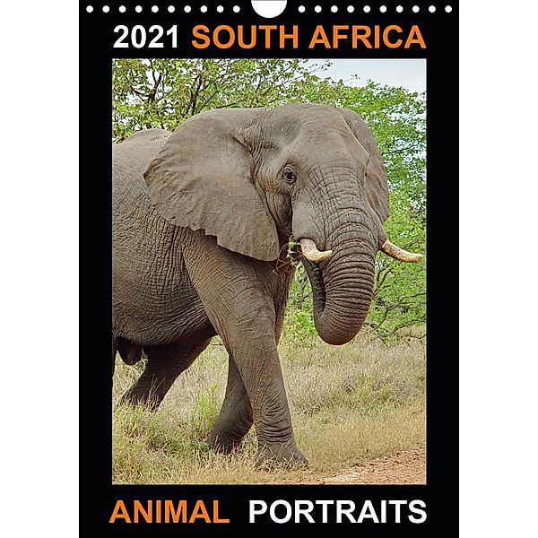 SOUTH AFRICA ANIMAL PORTRAITS (Wall Calendar 2021 DIN A4 Portrait), Barbara Fraatz