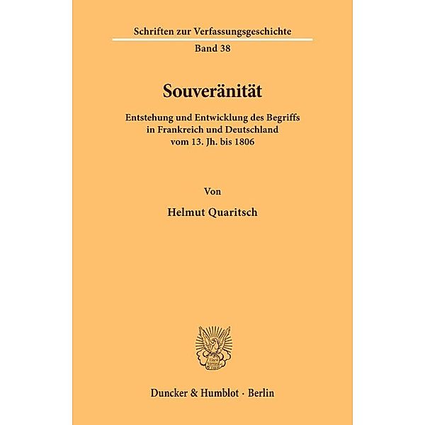 Souveränität., Helmut Quaritsch