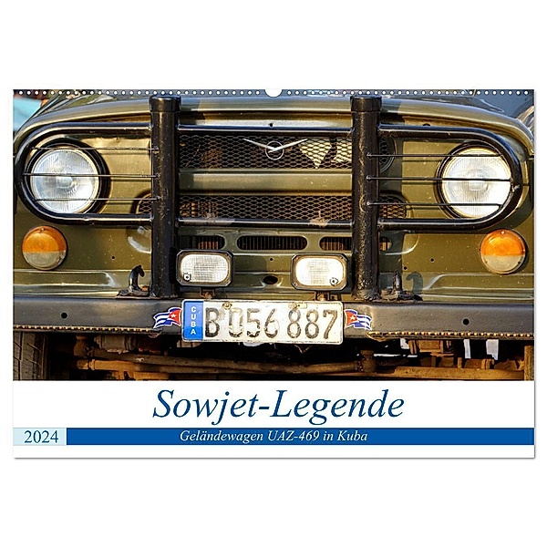 Sowjet-Legende - Der Geländewagen UAZ-469 in Kuba (Wandkalender 2024 DIN A2 quer), CALVENDO Monatskalender, Henning von Löwis of Menar