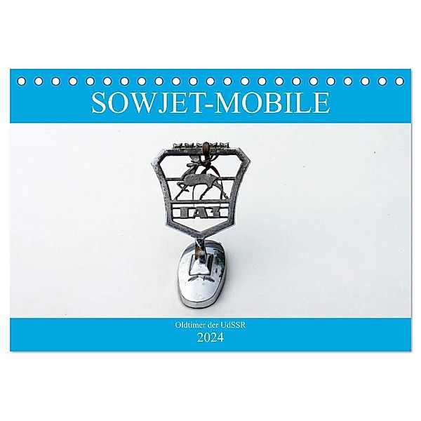 Sowjet-Mobile - Oldtimer der UdSSR (Tischkalender 2024 DIN A5 quer), CALVENDO Monatskalender, Henning von Löwis of Menar