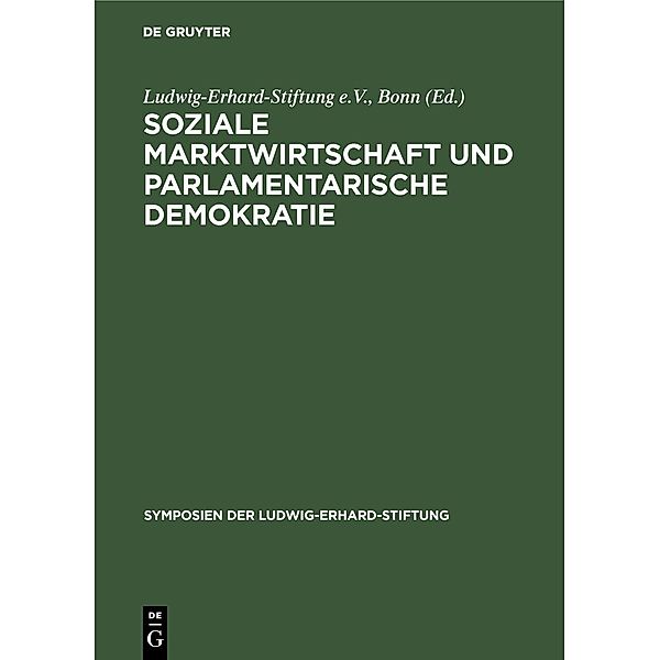 Soziale Marktwirtschaft und Parlamentarische Demokratie / Jahrbuch des Dokumentationsarchivs des österreichischen Widerstandes