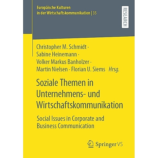 Soziale Themen in Unternehmens- und Wirtschaftskommunikation / Europäische Kulturen in der Wirtschaftskommunikation Bd.35