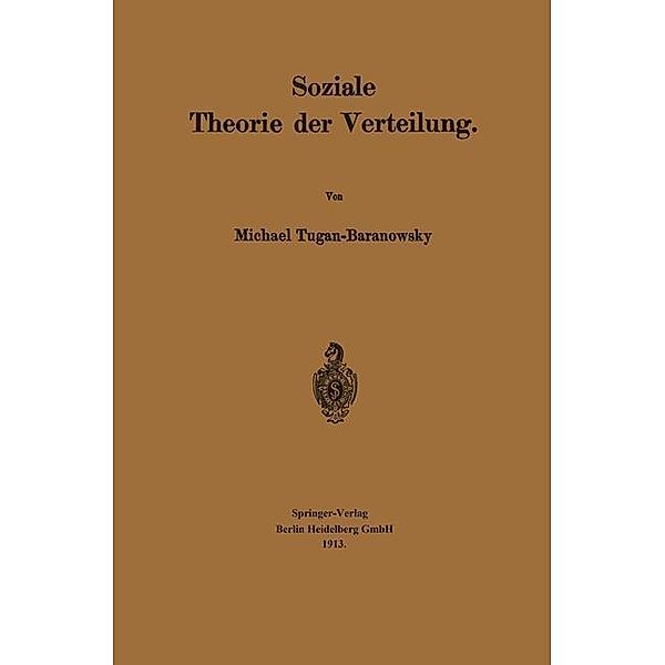 Soziale Theorie der Verteilung, Michael Tugan-Baranowsky