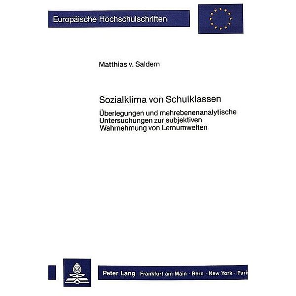 Sozialklima von Schulklassen, Matthias von Saldern