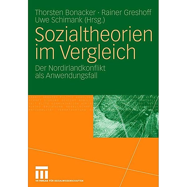 Sozialtheorien im Vergleich, Thorsten Bonacker, Rainer Greshoff, Uwe Schimank