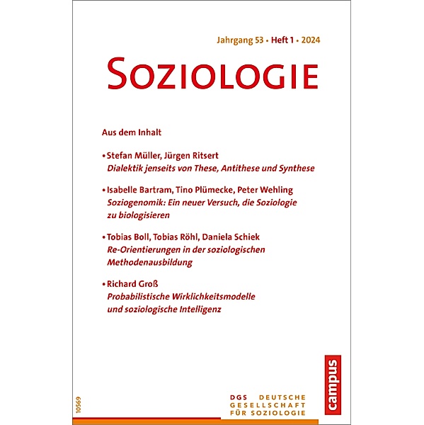 Soziologie 01/2024 / Soziologie