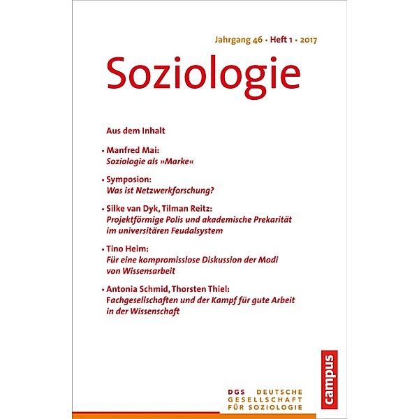 Soziologie 1.2017 / Soziologie Bd.17/1