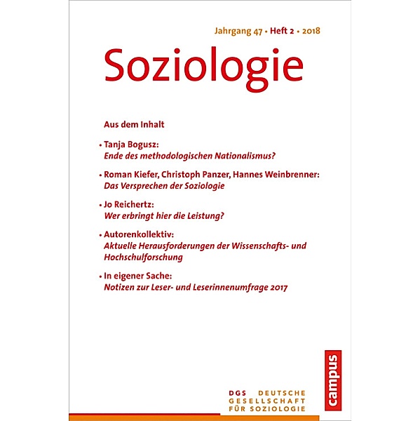 Soziologie 2/2018 / Soziologie Bd.18/2