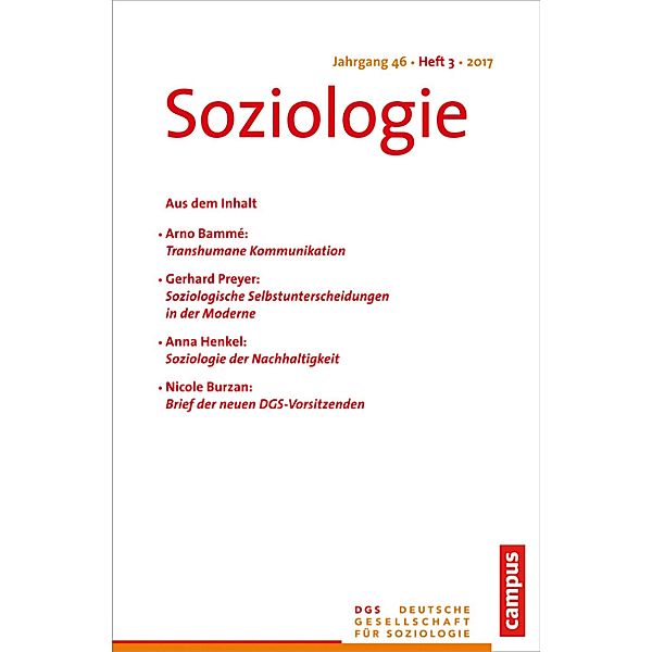 Soziologie 3.2017 / Soziologie Bd.17/3