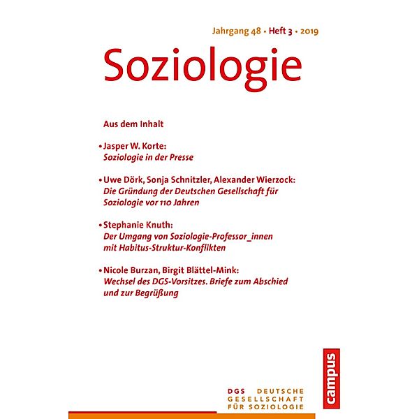 Soziologie 3/2019 / Soziologie