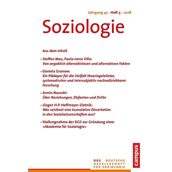 Soziologie 4.2018 / Soziologie Bd.18/4