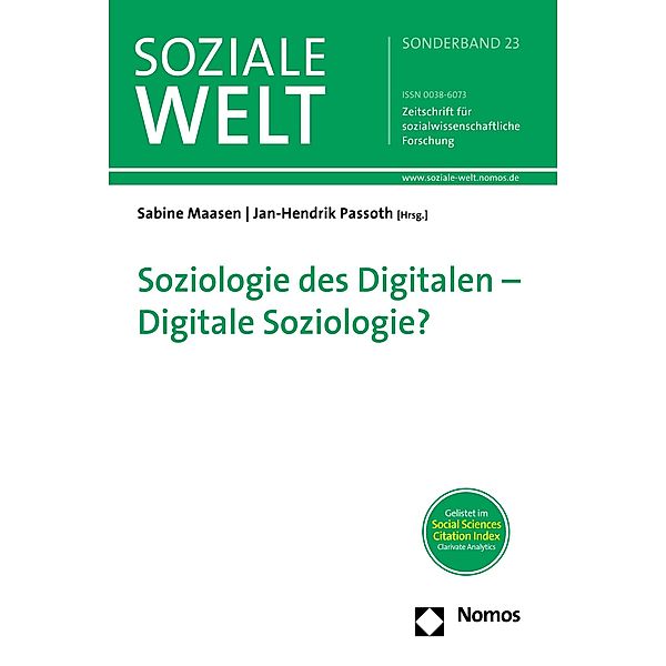 Soziologie des Digitalen - Digitale Soziologie?