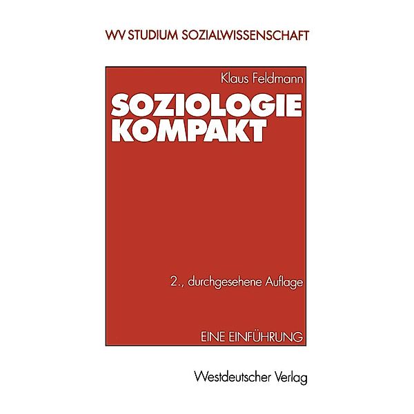 Soziologie kompakt / wv studium, Klaus Feldmann