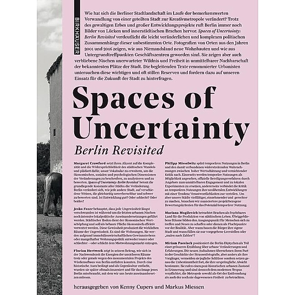 Spaces of Uncertainty - Berlin revisited