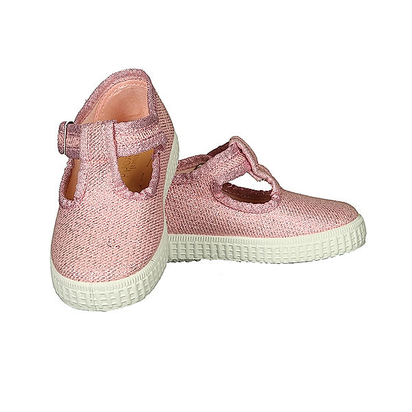 Natural World Spangen-Schuhe GLITTER GIRL in metallic rosa