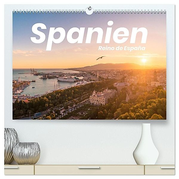 Spanien - einzigartige Motive (hochwertiger Premium Wandkalender 2025 DIN A2 quer), Kunstdruck in Hochglanz, Calvendo, Benjamin Lederer