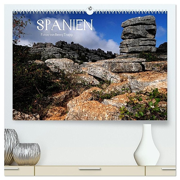 Spanien (hochwertiger Premium Wandkalender 2024 DIN A2 quer), Kunstdruck in Hochglanz, Benny Trapp