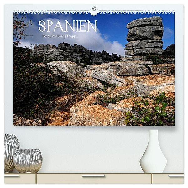 Spanien (hochwertiger Premium Wandkalender 2025 DIN A2 quer), Kunstdruck in Hochglanz, Calvendo, Benny Trapp
