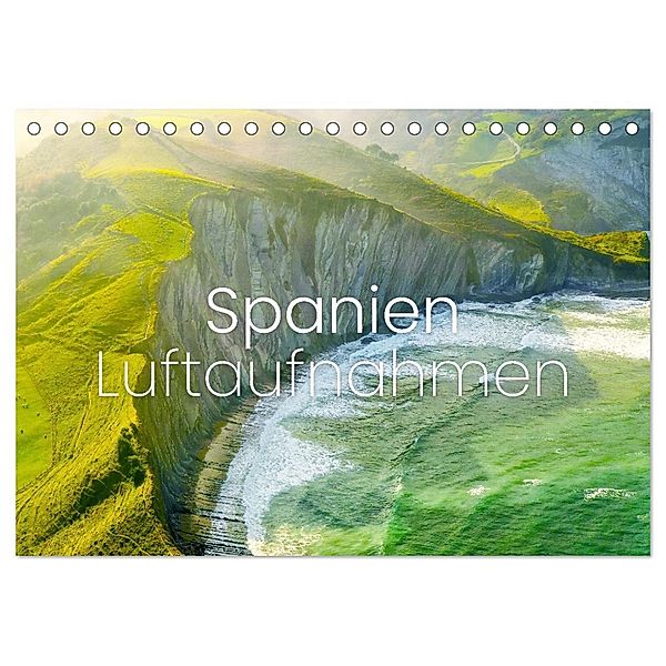 Spanien Luftaufnahmen (Tischkalender 2025 DIN A5 quer), CALVENDO Monatskalender, Calvendo, Happy Monkey