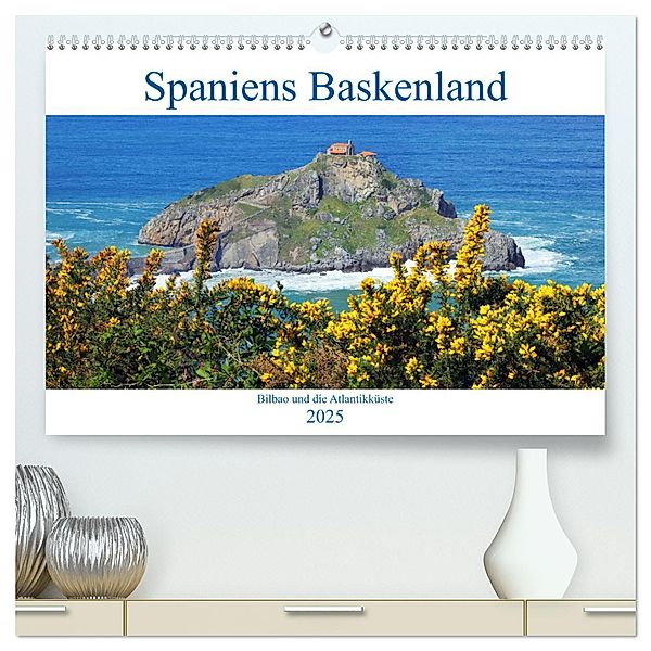 Spaniens Baskenland (hochwertiger Premium Wandkalender 2025 DIN A2 quer), Kunstdruck in Hochglanz, Calvendo, Gro