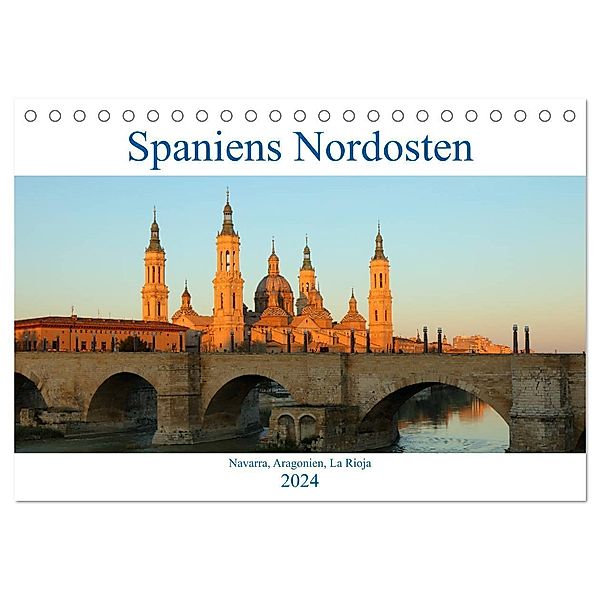 Spaniens Nordosten (Tischkalender 2024 DIN A5 quer), CALVENDO Monatskalender, Gro