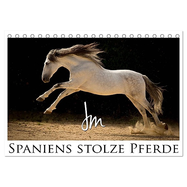 Spaniens stolze Pferde (Tischkalender 2024 DIN A5 quer), CALVENDO Monatskalender, Julia Moll