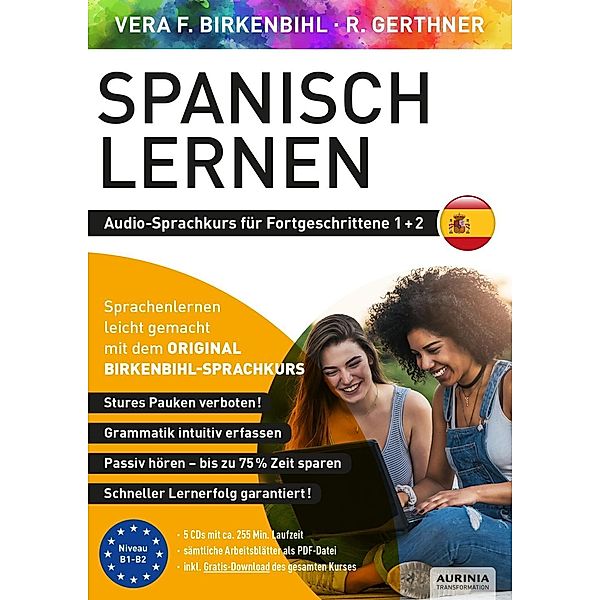 Spanisch lernen für Fortgeschrittene 1+2, 5 Audio-CD, Vera F. Birkenbihl, Rainer Gerthner