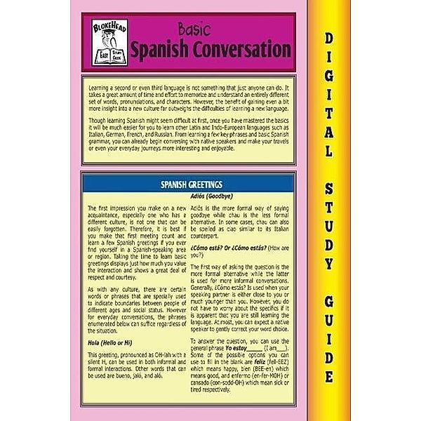 Spanish Conversation ( Blokehead Easy Study Guide), Scott Green