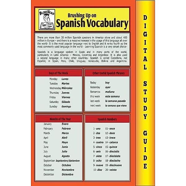 Spanish Vocabulary (Blokehead Easy Study Guide) / The Blokehead Success Series, Scott Green